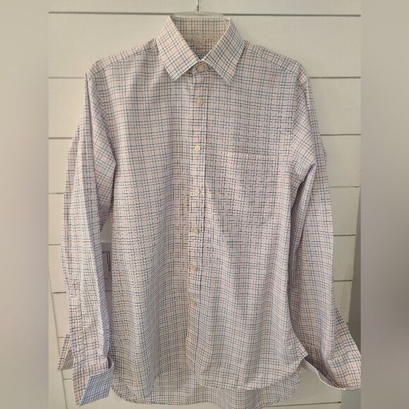 Charles Tyrwhitt Other - Charles Tyrwhitt Men's Plaid Shirt - Pink and Blue